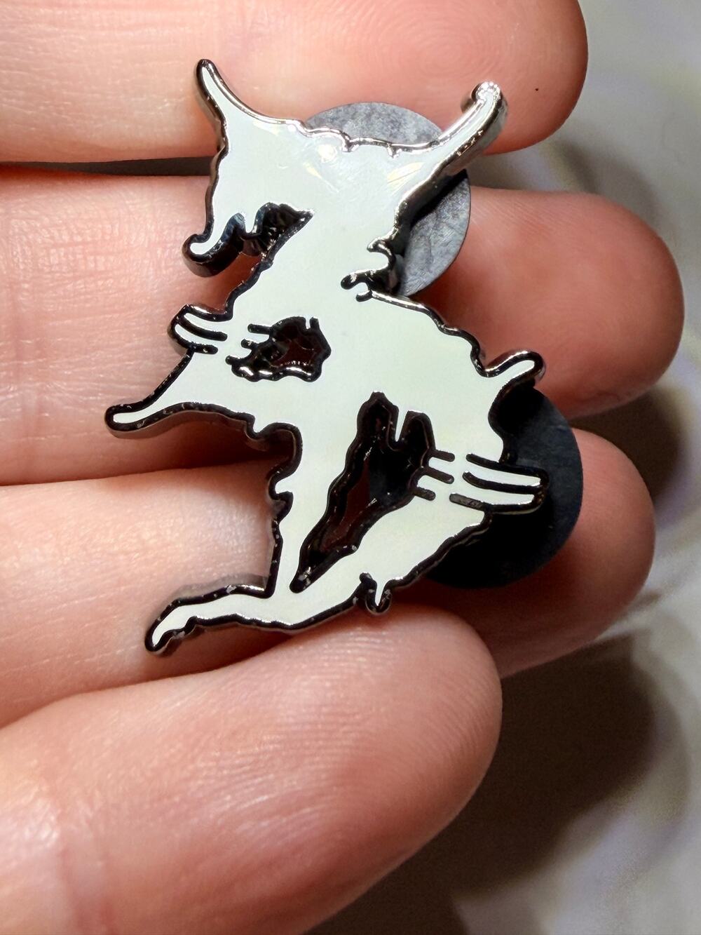 Zeds Dead Three Ghosts Enamel Pin EDM Dubstep DJ Festival Hat Pin Double Post